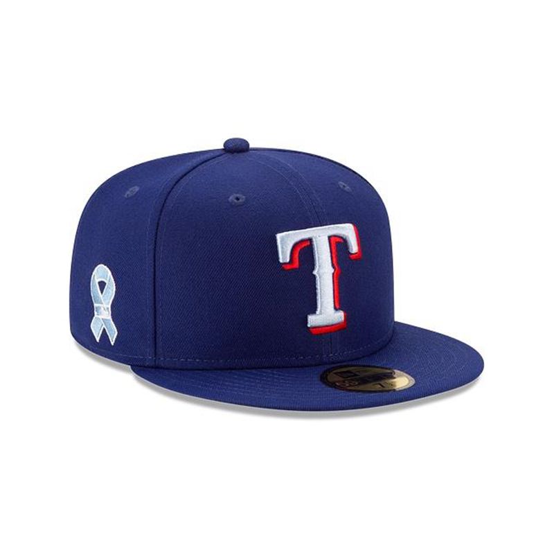 MLB Texas Rangers Father's Day 59Fifty Fitted (DQM0352) - Blue New Era Caps